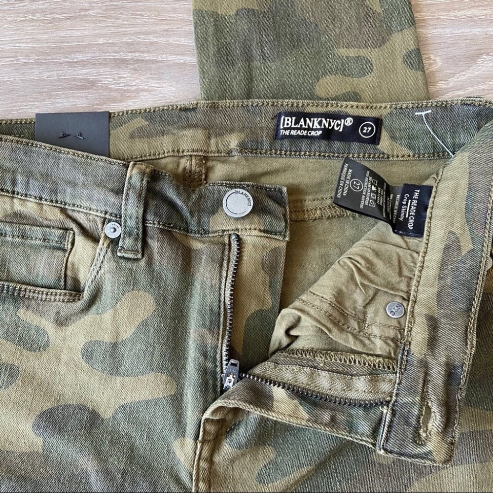 NWT BlankNYC The Reade Crop Camouflage Skinny Jean - Picture 11 of 13